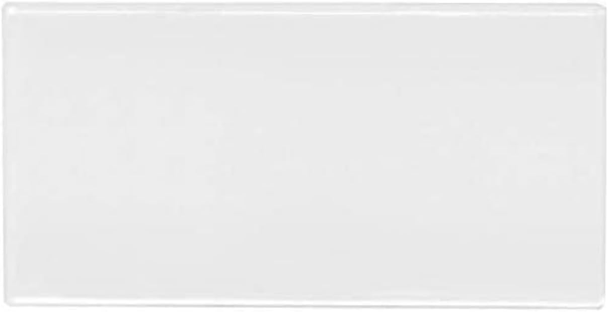 Tenedos 3x6 White Ceramic Subway Tile – Glossy Wall Tile for Kitchen Backsplash, Bathroom, Shower, Accent Walls – 80 Pieces, Covers 10 Sq. Ft. per Box