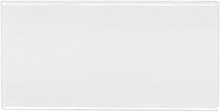 Tenedos 3x6 White Ceramic Subway Tile – Glossy Wall Tile for Kitchen Bac...