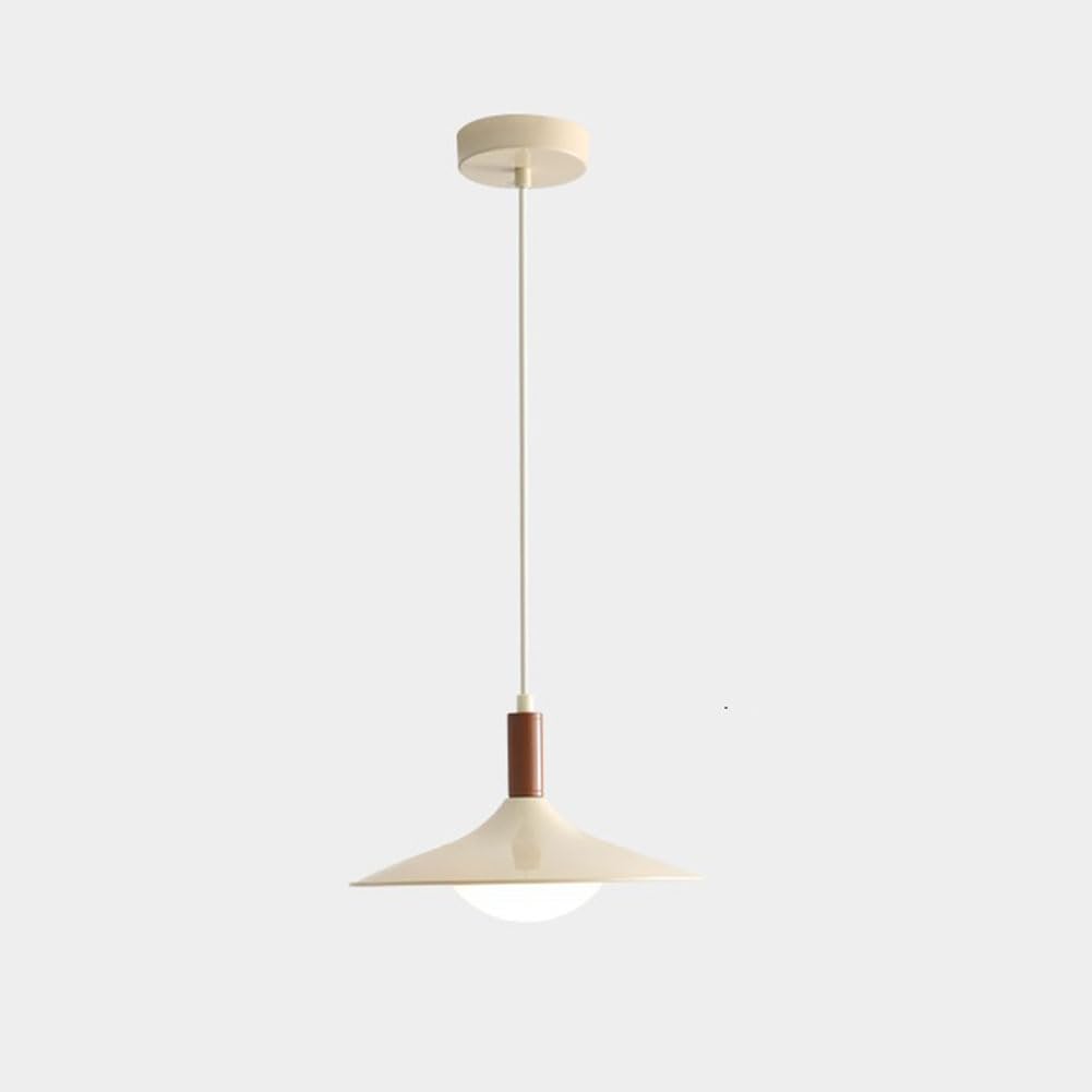 Lámpara colgante de nogal para decoración del hogar, lámpara LED sencilla y Creativa para restaurante, platillo Volador de lujo para Mesa de comedor, Bar, dormitorio, mesita de noc