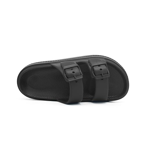 Men and Women Comfy Slide Sandals Double Buckle Adjustable Buckle EVA Flat Sandals Lightweight Thick Non Slip Sole4