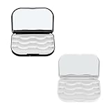 ERINGOGO 3Dミンクファー 合成つけまつげ用 マルチスロット まつげ収納ボックス 2個セット ロック機能付き ラッシュパッケージケース 携帯に