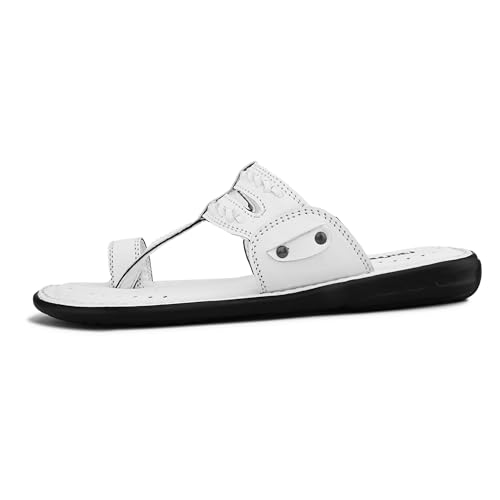 Image of Centrino Men's Slippers | Kolhapuri Style Chappals with Soft Cushioned Footbed | Comfortable & Durable | Traditional Yet Stylish Footwear for Men (9552)