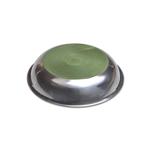 Van Ness Pets Whisker-Friendly Stainless Steel Cat Bowl, Wide Saucer Style Dish, 8 Oz, Natural #TOP3