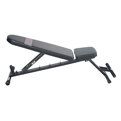 Image of Sunny Health & Fitness Adjustable Weight Bench for Home Gym Strength Training, Incline /Decline, Multi-Position, High Weight Capacity