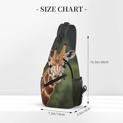 Giraffe Crossbody Bag Animal Shoulder Bag Backpack Giraffe Sling Bag Chest Casual Daypack Bag3