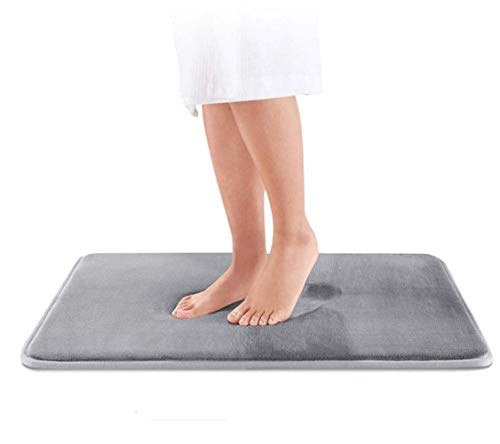 BIASTNR Tapete absorbente y antideslizante, de espuma viscoelástica, antideslizante, absorbente, súper acogedora, de terciopelo, para puerta de baño, tapete absorbente para el suelo, dormitorio,