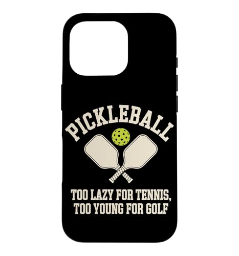 �s�N���{�[�� �s�b�N���{�[�� Too Lazy For Tennis Too Young For Golf �X�}�z�P�[�X iPhone 16 Pro �p