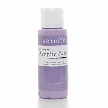 Artiste Acrylic Paint 59ml 2Oz Lavender, Quick-Drying Professional Art, Craft and Hobby Artists Paint, Vibrant Colour, Water-Based Paints Cover All Surfaces with Ease, Ideal for Travel Artists