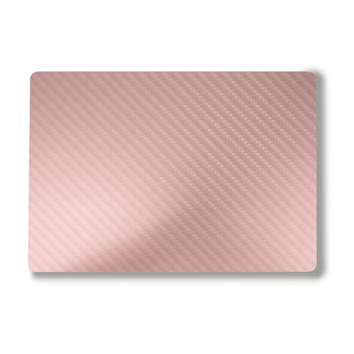 Carbon Fiber Laptop Skin Compatible with Surface Laptop 7 15" (2024) - Solid Blush - Premium 3M Vinyl Protective Wrap Decal Cover - Easy to Apply | Crafted in The USA by MightySkins
