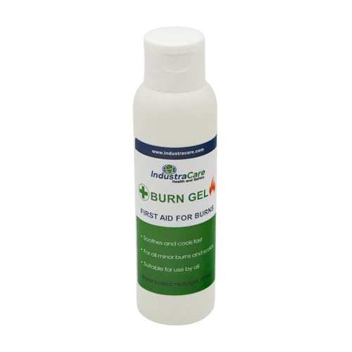 IndustraCare Emergency First Aid Burns Care Scalds Sunburn Dressings Cooling Gel - 120ml Bottle