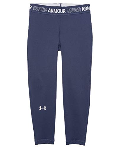 Under Armour Girls HeatGear DFO Cropped Leggings (Medium) Blue Ink