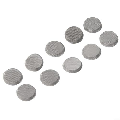 Yhenlovtt Filtro de entrada de combustible para carburadores de cortacésped, kit de repuesto de filtro de malla de acero inoxidable (10 piezas), compatible con modelos 140-70-08 y 140-70-8