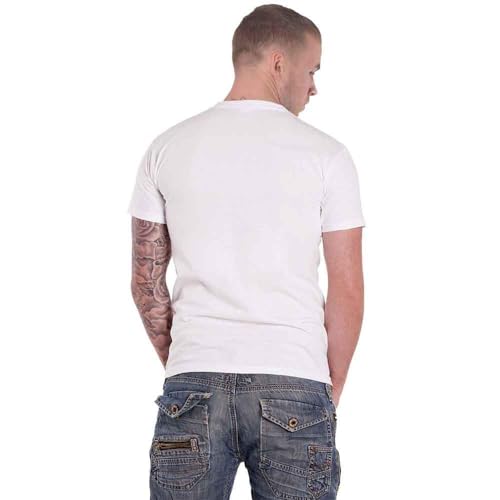 The Beatles T Shirt Revolver Studio Band Logo Nue Officiel Homme Blanc - Les Beatles, Paul McCartney, John Lennon, RIngo Starr, George Harrison The Beatles T Shirt Revolver Studio Band Logo Nue Officiel Homme Blanc – Image 3