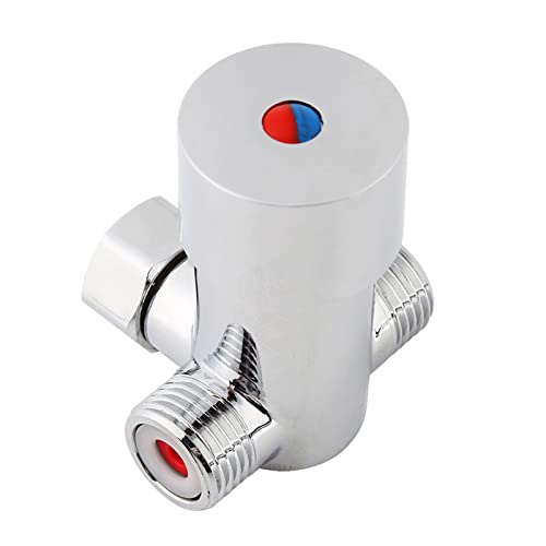 Tbest Under Sink Thermosta G12 Hot Cold Water Mixing Valve Mixer Temperature Control For Automatic Faucet water temperature control vae bm feed mixer shower c mixing for bidet 1/2 hot an