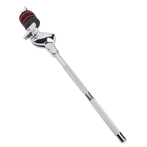 Extensión de brazo para platillo de batería, brazo extensible de acero al carbono ajustable con abrazadera y mecanismo de inclinación para configuración de percusión miniatura 7