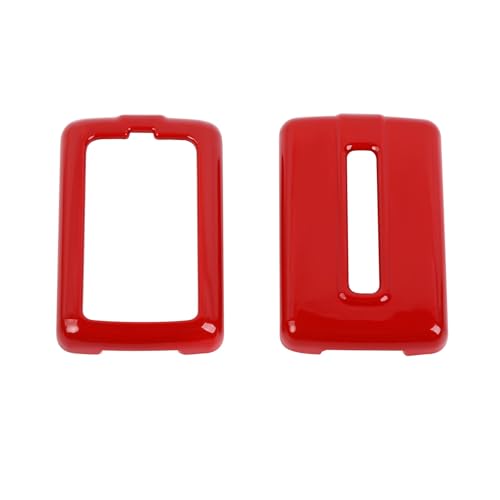 Coque de clé Grand Cherokee antichoc en ABS rouge Jimen contre rayures télécommande Jeep