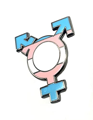 Transgender-Symbol Trans Pride Flagge LGBT Metall Geschlecht Pin Badge, Metall