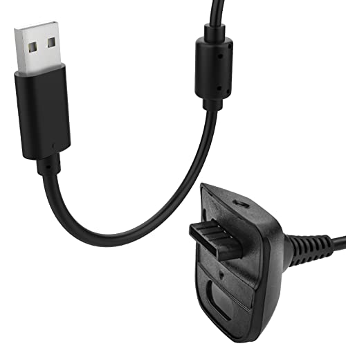 Xbox 360 Controller Charging Cable - Replacement for Microsoft Xbox 360 Slim Wireless Gaming Controllers Charger
