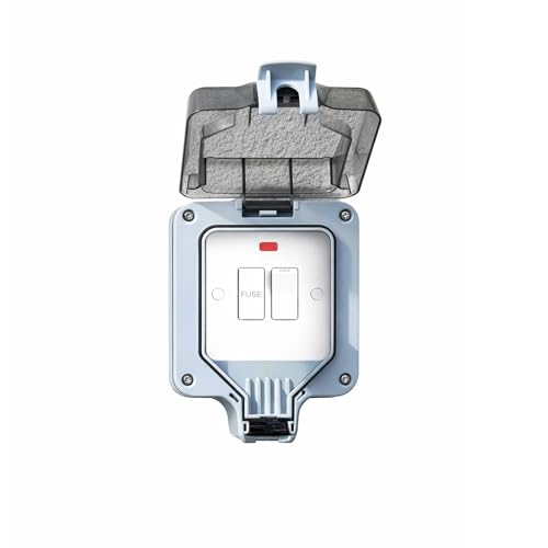 GREENSAPPIRE Fused Spur Switch IP66 Outdoor Switched Connection Unit 13A