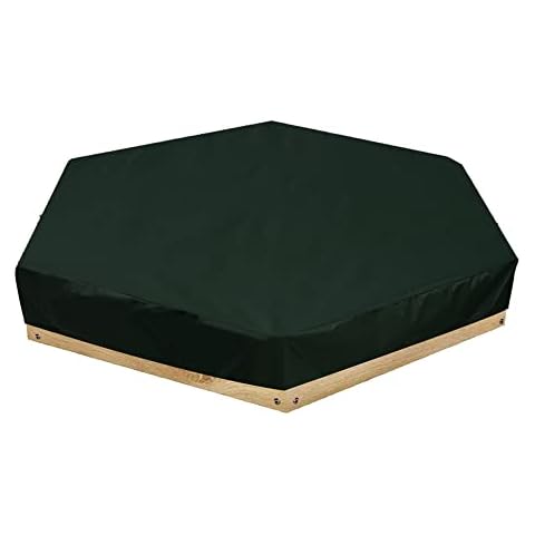 Outdoor Hexagon Sand Box Cover Heavy Duty Waterproof Replacement Cover for 91" X 79" x 9" Hexagon Sandbox Cover
