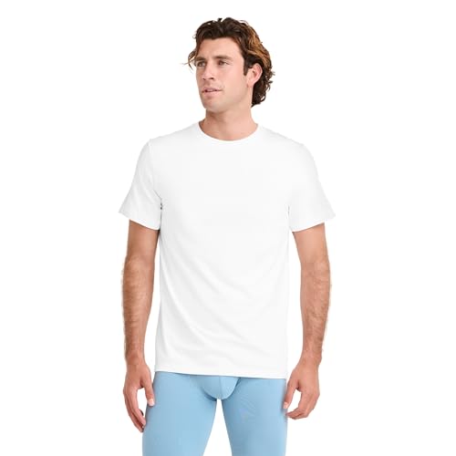 Jockey Men's T-Shirts Classic Crew Neck - 6 Pack, diamond wh