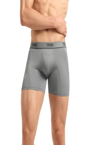 Image of TRYB Sports Underwear for Men | Stretchable Liquid Semi Compression Shorts | Trunks for Running & Gym Workout | Quick Dry, Breathable & Anti Chafing | Sports Innerwear Boxers
