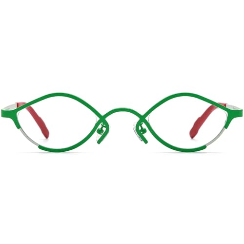 Image of FONEX Colorful Pure Titanium Glasses Frame Women Retro Round Eyeglasses
