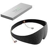 XQIAO Sleep Eye Mask for Men Women, Zero Eye Pressure 3D Sleeping Mask, Light Blocking Patented Design Night Blindfold, Soft Eye Shade Cover for Travel, Nap, Yoga