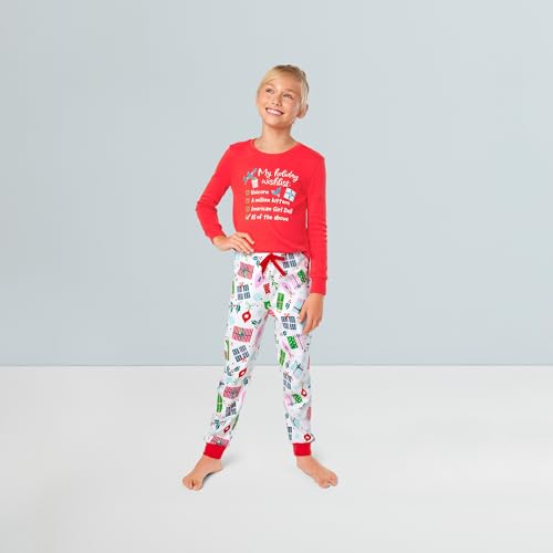 American Girl Holiday PJs Girls, Red and Green, Size 6-16, 2 pc, Ages 6+2