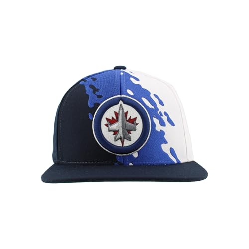 Image of ZHATS NHL Unisex-Adult NHL Officially Licensed Adjustable Snapback Hat Flat Bill Z11 Retro Paintbrush