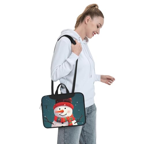 Bolso de hombro para laptop tamaño 14 pulgadas negro miniatura 7