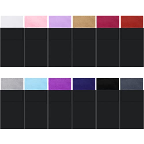 12 Pcs Pocket Squares for Men Polyester Pre Folded Suit Pocket Handkerchief on Card Masculine Suit Accessories Men