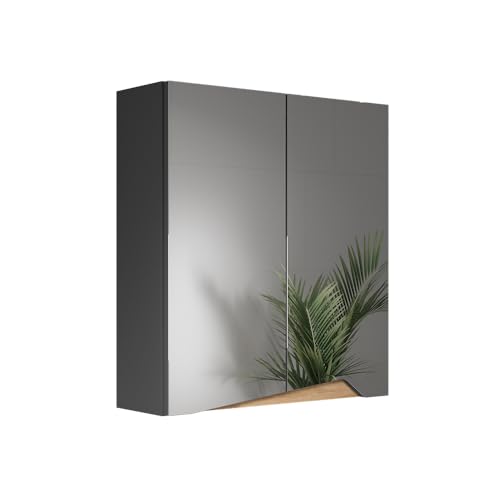 Vicco Spiegelschrank Marelle, Anthrazit/Artisan, 60 x 67 cm mit...