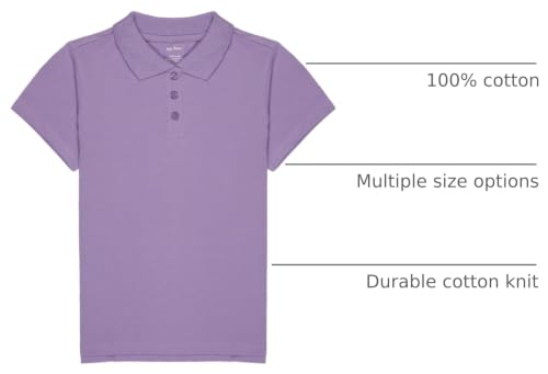 Image of Girls Cotton Polo Tshirts Short Sleeve