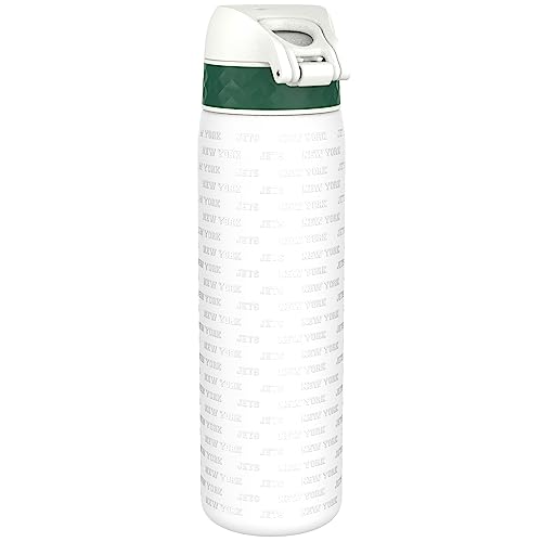 Ion8 NFL New York Jets Lightweight Steel Water Bottle, 600 ml/20 oz, Non-Insulated, Leak Proof, Easy to Open, Secure Lock - Image 2