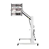 MFUZOP 3000W 塗装ヒーター 赤外線ヒーター 塗装 マイコン制御 モバイル スマートタイミング 持ち上げて回転させることができます サポートをもたらす ペイントランプ 車体修理ツール 塗装乾燥機 IR乾燥灯 自動車の塗膜、塗料の加熱乾燥に