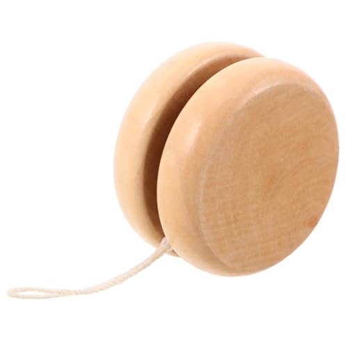 Kisangel Wooden Yo-yo Toy for Boy Girl Natural Wood Compact Yoyo for Hand-Eye Coordination Design for Parties and Holiday Gatherings Fun Present for Beginners