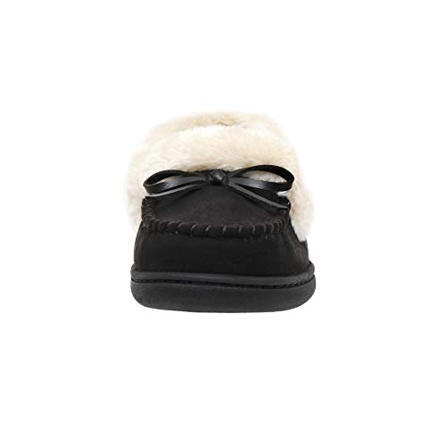 CUSHIONAIRE Women's Sierra Moccasin Slipper +Memory Foam3