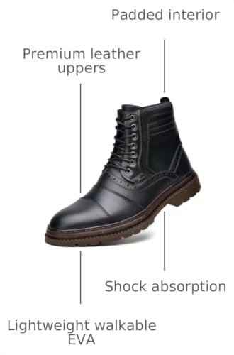 Image of Men's Chukka Boots Genuine Leather Ankle Boot for Men Classic Casual Oxford Style Footwear