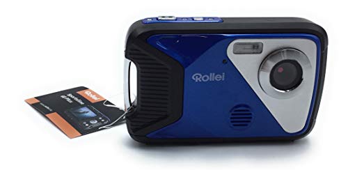 Rollei Sportsline 60 Plus Waterproof Digital Camera with 21 MP & Full HD Camcorder Sports Cam with Large Display, 21 Motif Programmes