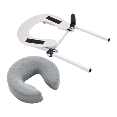 Oreiller de massage en U gris clair pour table de massage - 6