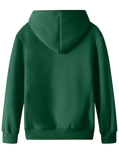 Image of Spring&Gege Youth Solid Fleece Hoodies Pullover Hooded Sweatshirts for Children (3-12 Years)