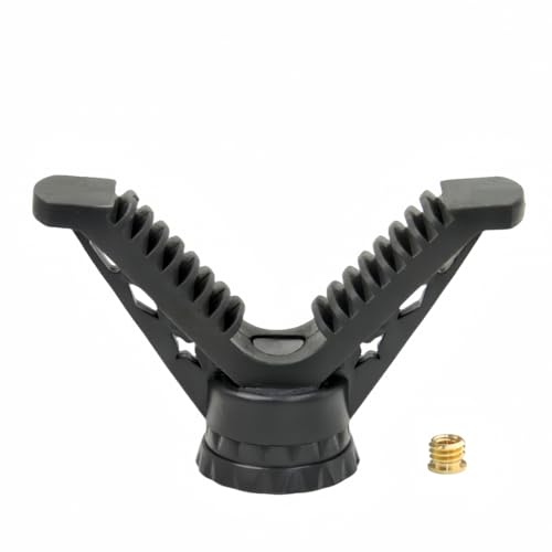 JINSE 360° Rotatable V Yoke, Gun Shooting Rest Portable V Yoke Rest Mount Tripod for Rifle,Durable Shooting V Yoke Head for Hunting, Shooting, and Outdoors