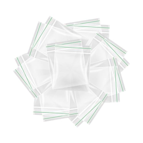 QBL® Gripseal Bags (40 x 40mm Pack of 100) Durable Zip Lock | Versatile Small Clear Bags for Food Storage, Jewelry, and More
