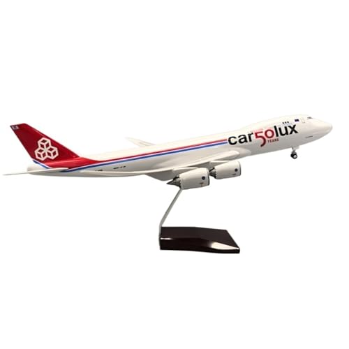 Luxembourg Cargo 747-8F modèle d'avion 47 cm pour décoration de bureau et salon