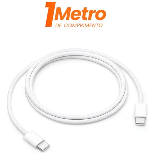 Cabo USB-C para Tipo-C Turbo – 1M, Compatível com Iphone 15/15 Pro/15 Pro Max/16/16 Pro/16 Pro Max e