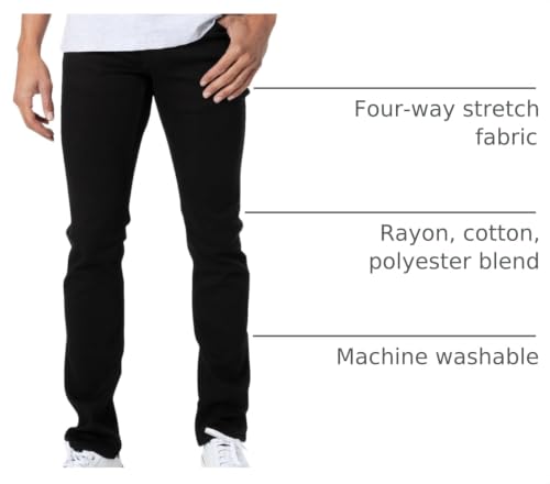 Image of True Classic Stretch Jeans for Men, Slim and Straight Fit Men's Stretch Jean