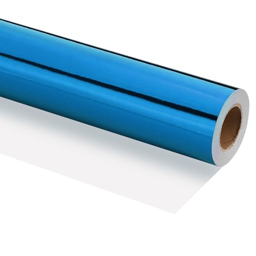 Papier Emballage Mat Bleu Épais 120 GSM Rouleau PATIKIL Fête