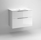 ✅ Conjunto Mueble de Baño Suspendido de 2 Cajones más Lavabo Cerámico. Los cajones cuenta con acabado textura y el cajón superior cuenta con un organizador y salvasifón. El cajón inferior cuenta con máxima capacidad. Los frentes de los cajones son regulables en horizontal y vertical. Esto cajones cuentan con las mejores guías del mercado Hettich aportando un deslizamiento suave y cierre amortiguado.