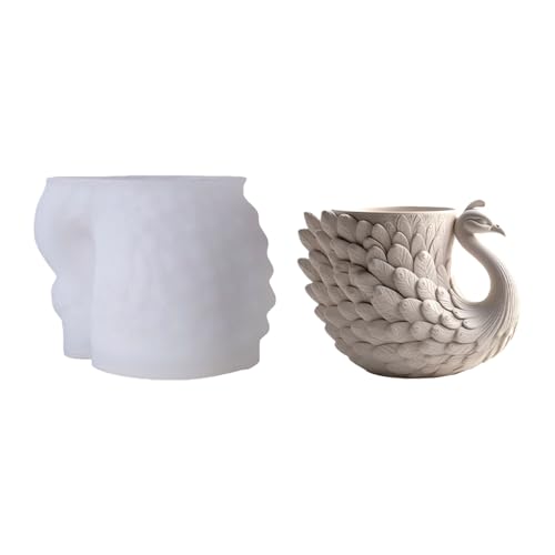 Suckulenter planterare silikon betong gjutning blomkrukor form lätt att ta isär handgjord för heminredning handgjord vas